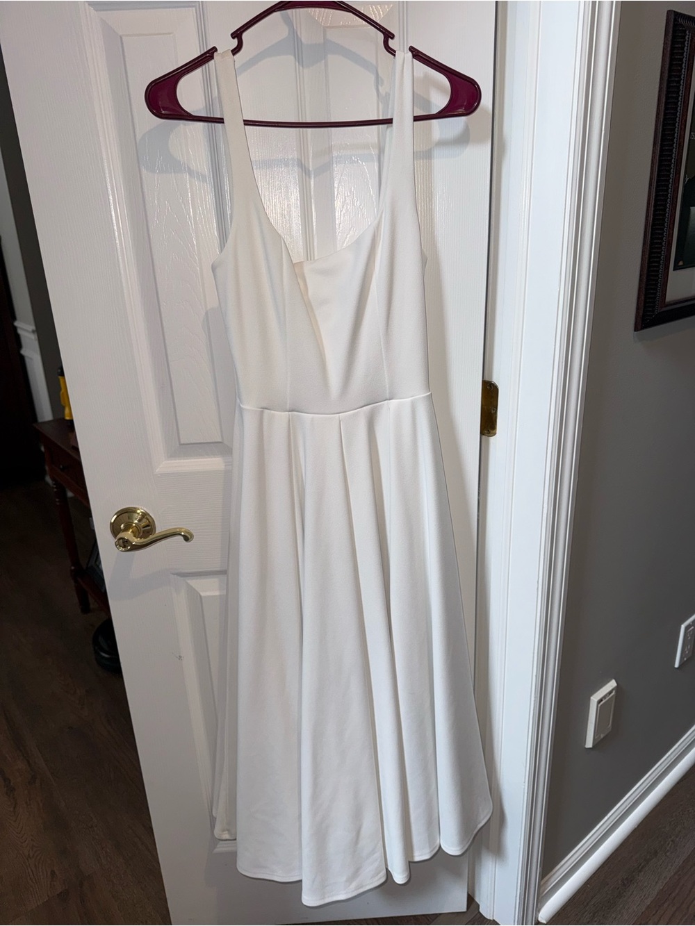 Club L London White Midi A-Line Slip Dress